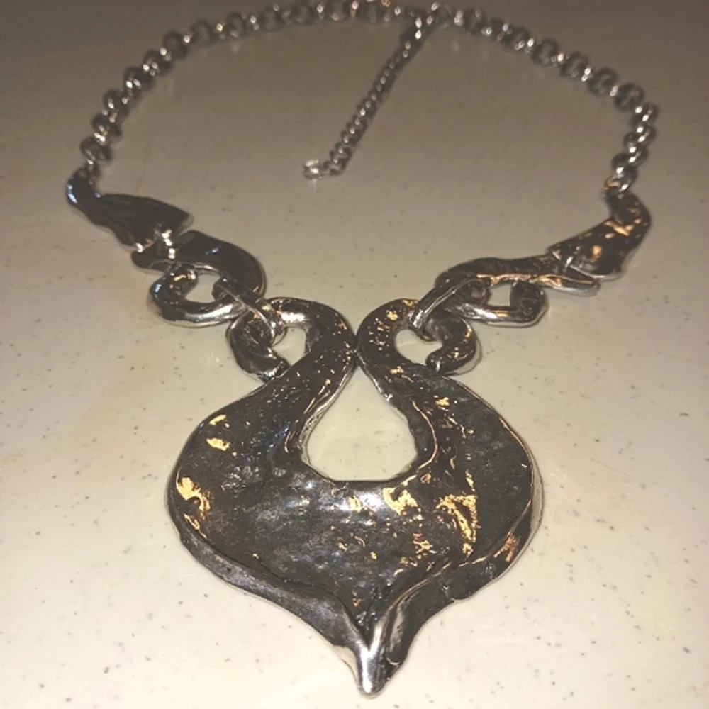 Hammered Statement Necklace